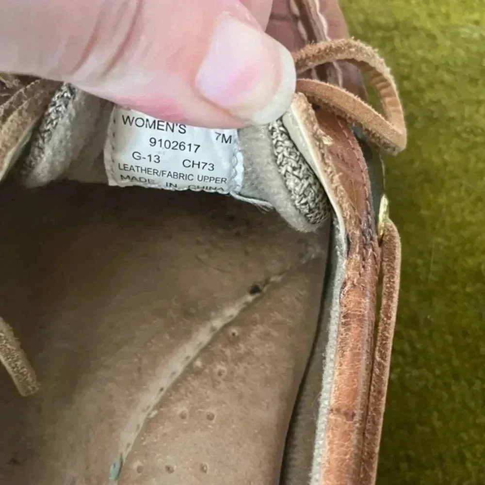 Leather Sperry‎ Top Sider Boat Shoes Loafers Size 7 GUC!